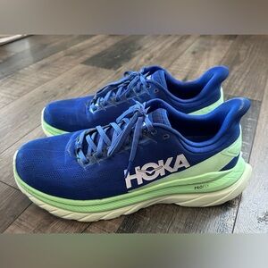 Hoka One One Mach 6 Men’s US Size 11 Dazzling Blue/Green Running Shoes
